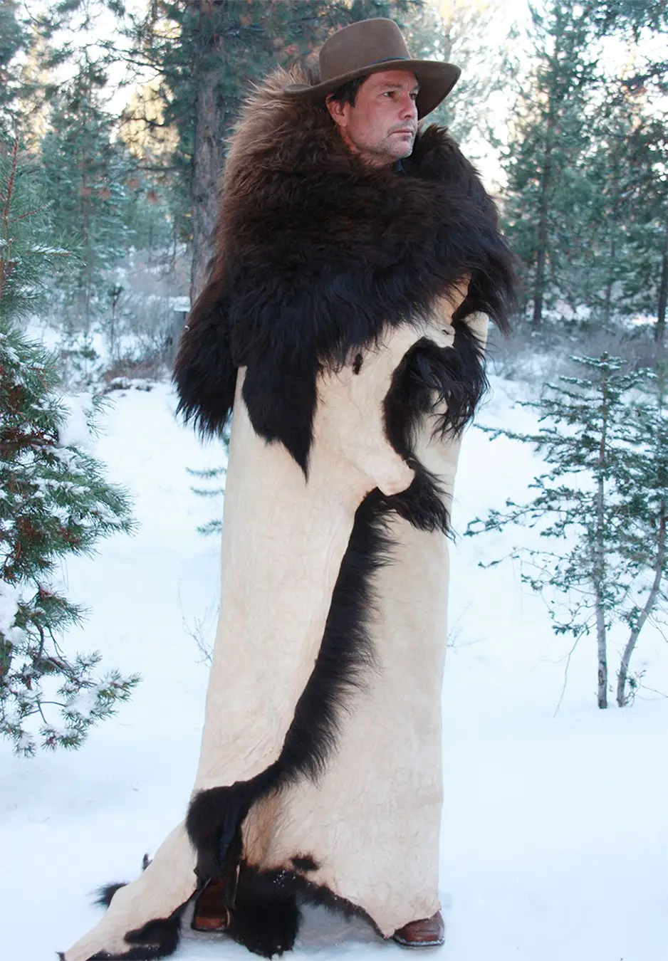 Large Buffalo Robes, Hides & Rugs: naturally tanned, highest quality