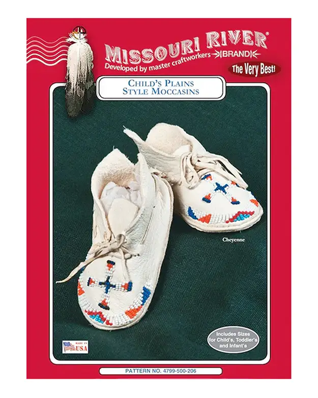 Child's Plains Style Moccasins