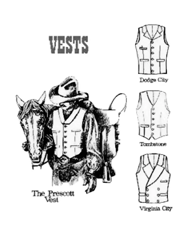 Men's Western Vest Patterns