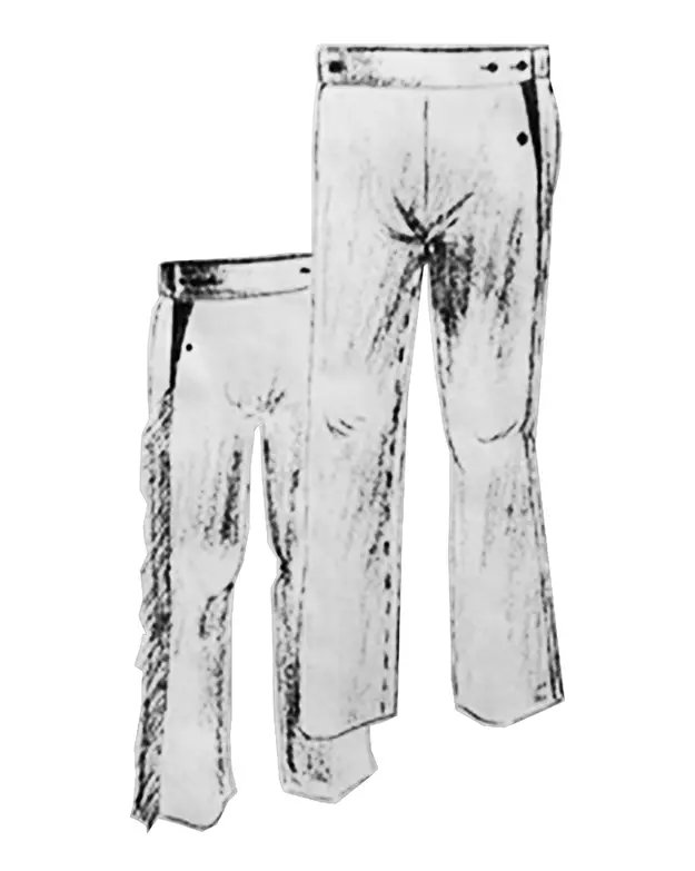 Trousers Pattern side button