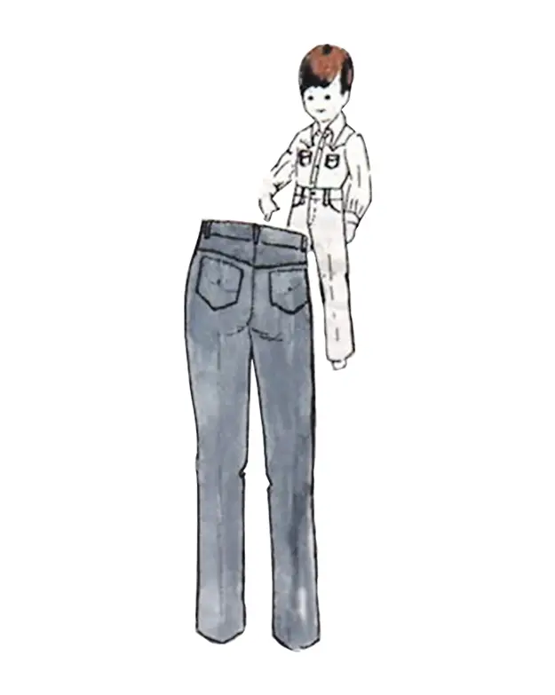 Western Jeans Pattern